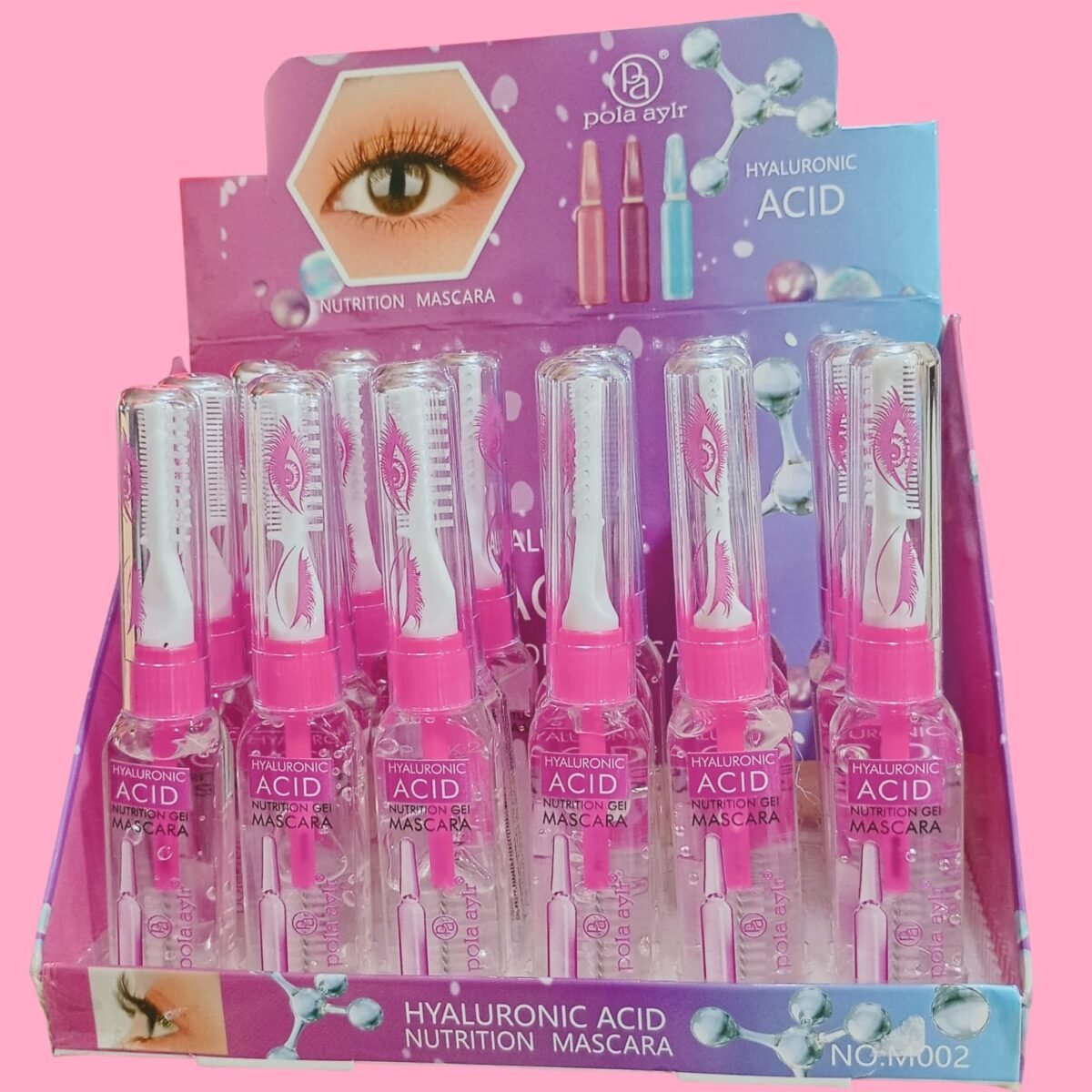Máscara de pestañas transparente con  Ácido hialurónico, Pola AyIr  